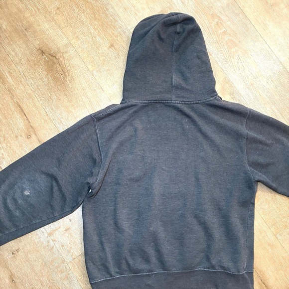 OBEY OG Floral Graphic Hoodie Distressed Charcoal Gray Womens Size Large - Picture 3 of 8